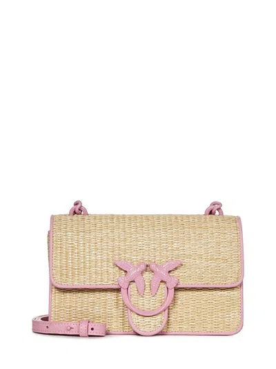 Pinko Mini Love Bag One Light Shoulder Bag In Pink