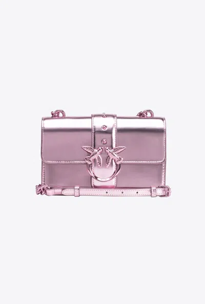 Pinko Mini Love Bag One Mirror In Lilla-block Color
