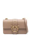 Pinko Mini Love Bag One Shoulder Bag In Beige