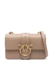 Pinko Mini Love Bag One Shoulder Bag In Beige