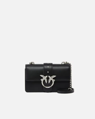 Pinko Mini Love Bag One Simply In Black-old Silver
