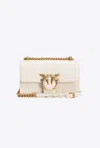 Pinko Mini Love Bag One Simply In White+white-antique Gold