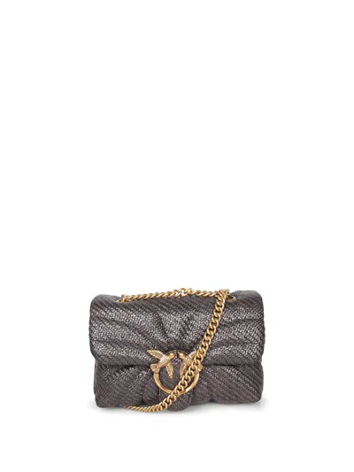 Pinko Mini Love Bag Puff Crossbody Bag In Brown