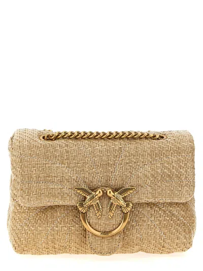Pinko Mini Love Bag Puff Crossbody Bags Beige