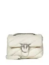 Pinko Mini Love Bag Puff Maxi Quilt Shoulder Bag In White