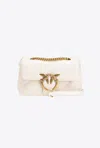 Pinko Borsa Mini Love Bag Icon Bianco Seta In White+white-antique Gold