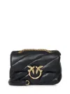 Pinko Baby Love Puff Maxi Quilt Leather Crossbody Bag In Black