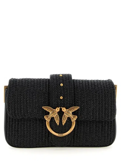 Pinko 'mini Love Bag Slouchy' Shoulder Bag In Black