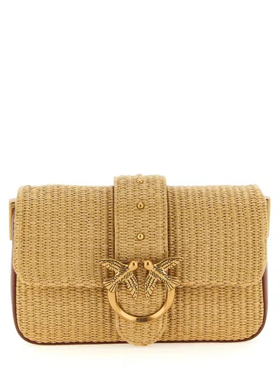 Pinko 'mini Love Bag Slouchy' Shoulder Bag In Neutral