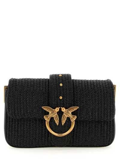 Pinko 'mini Love Bag Slouchy' Shoulder Bag In Black