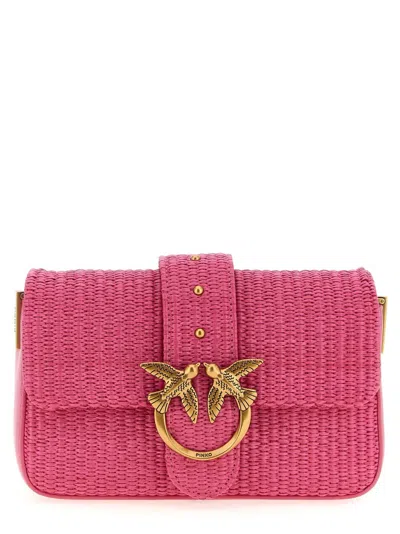 Pinko 'mini Love Bag Slouchy' Shoulder Bag In Pink
