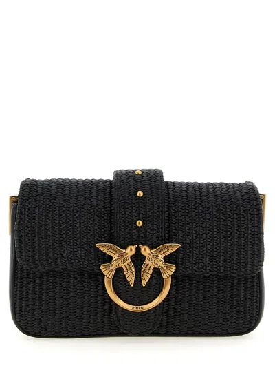Pinko Mini Love Bag Slouchy Shoulder Bags Black