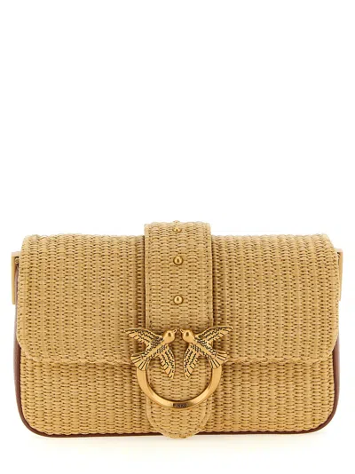Pinko Mini Love Bag Slouchy Shoulder Bags Brown