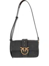 Pinko Mini Love Bag Slouchy Small Shoulder Bag In Black