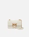 Pinko Mini Love Bag Small Shoulder Bag With Raffia Embroidery