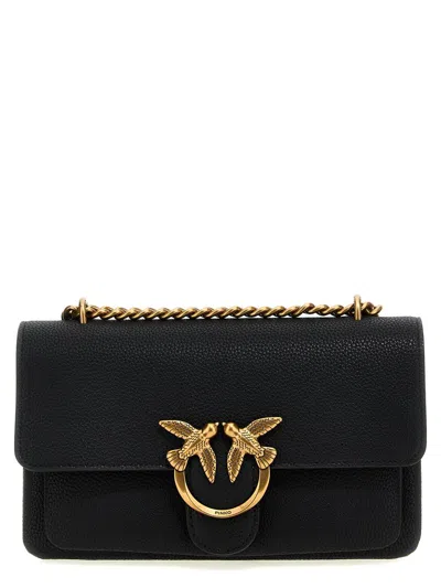 Pinko 'mini Love Bag Soft' Crossbody Bag In Black