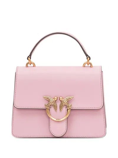 Pinko Mini Love Birds Tote Bag In Pink