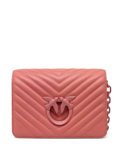 Pinko Mini Love Click Cross Body Bag In Pink