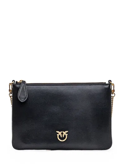 Pinko Mini Love Clutch Bag In Black
