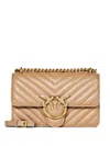 Pinko Mini Love Cross Body Bag In Neutral
