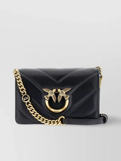 Pinko Mini Love Crossbody Bag In Nappa Leather