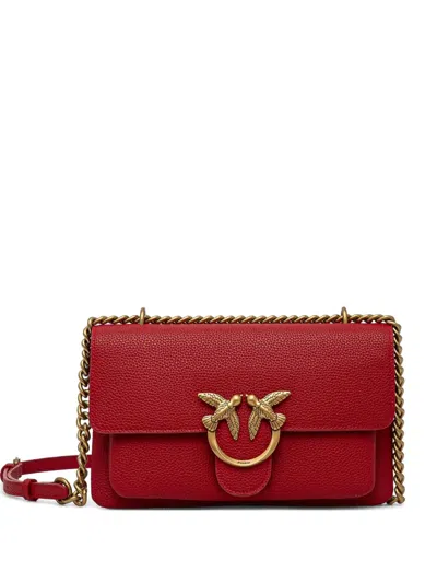 Pinko Mini Love Crossbody Bag In Red