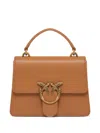 Pinko Mini Love Handbag In 褐色