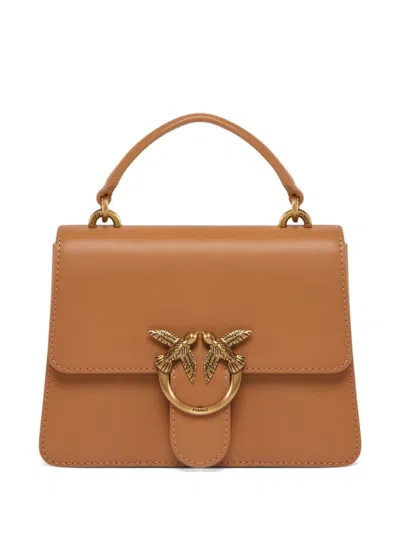 Pinko Mini Love Handbag In 褐色