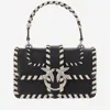 Pinko Structured Black Bag With Clean Lines In Black