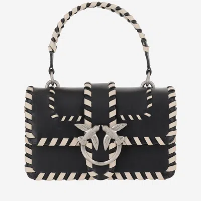 PINKO PINKO MINI LOVE LEATHER HANDBAG