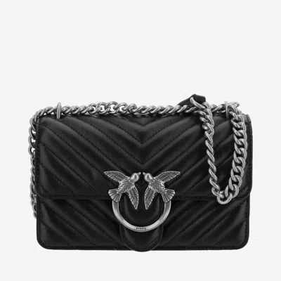 Pinko Mini Love One Bag In Black