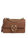 Pinko Mini Love One Chain Crossbody Bag In Brown