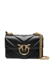 Pinko Mini Love One Cross Body Bag In Black