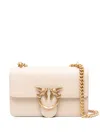 Pinko Mini Love One Cross Body Bag In Neutrals
