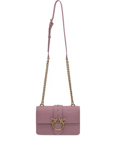 Pinko Mini Love One Cross Body Bag In Purple