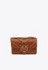 Pinko Mini Love One Crossbody Bag In Brown