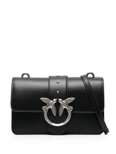 Pinko Mini Love One Crossbody Bag In Black