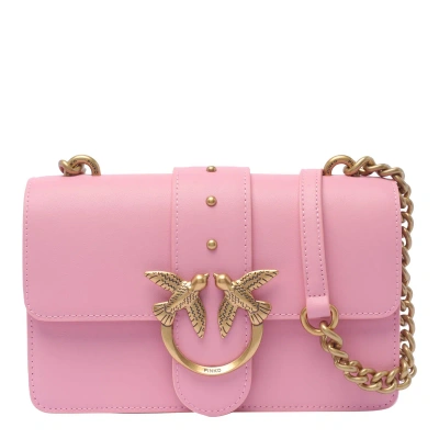 Pinko Mini Love One Crossbody Bag In Pink