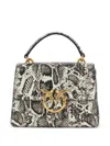 Pinko Mini Love One Light Shoulder Bag In Black