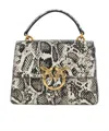 Pinko Mini Love One Light Shoulder Bag In Black