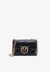 Pinko Mini Love One Puff Crossbody Bag In Black