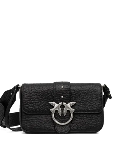 Pinko Mini Love One Satchel In Black