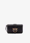 Pinko Mini Love One Shoulder Bag In Black