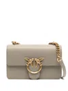 Pinko Mini Love One Shoulder Bag In Brown