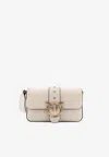 Pinko Mini Love One Shoulder Bag In White