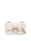Pinko Mini Love One Soft Crossbody Bag In White