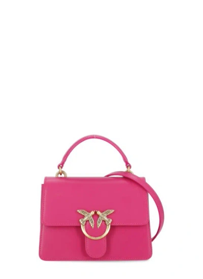 Pinko Mini Love One Top Handle Light Bag In Pink