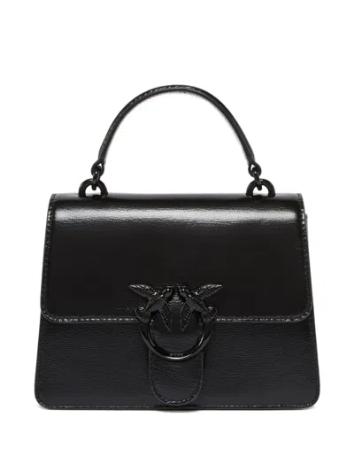 Pinko Mini Love One Tote Bag In Black