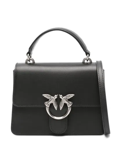 Pinko Mini Love One Tote Bag In Black