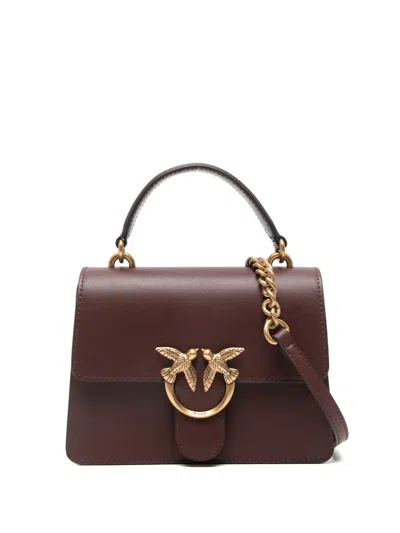 Pinko Mini Love One Tote Bag In Red